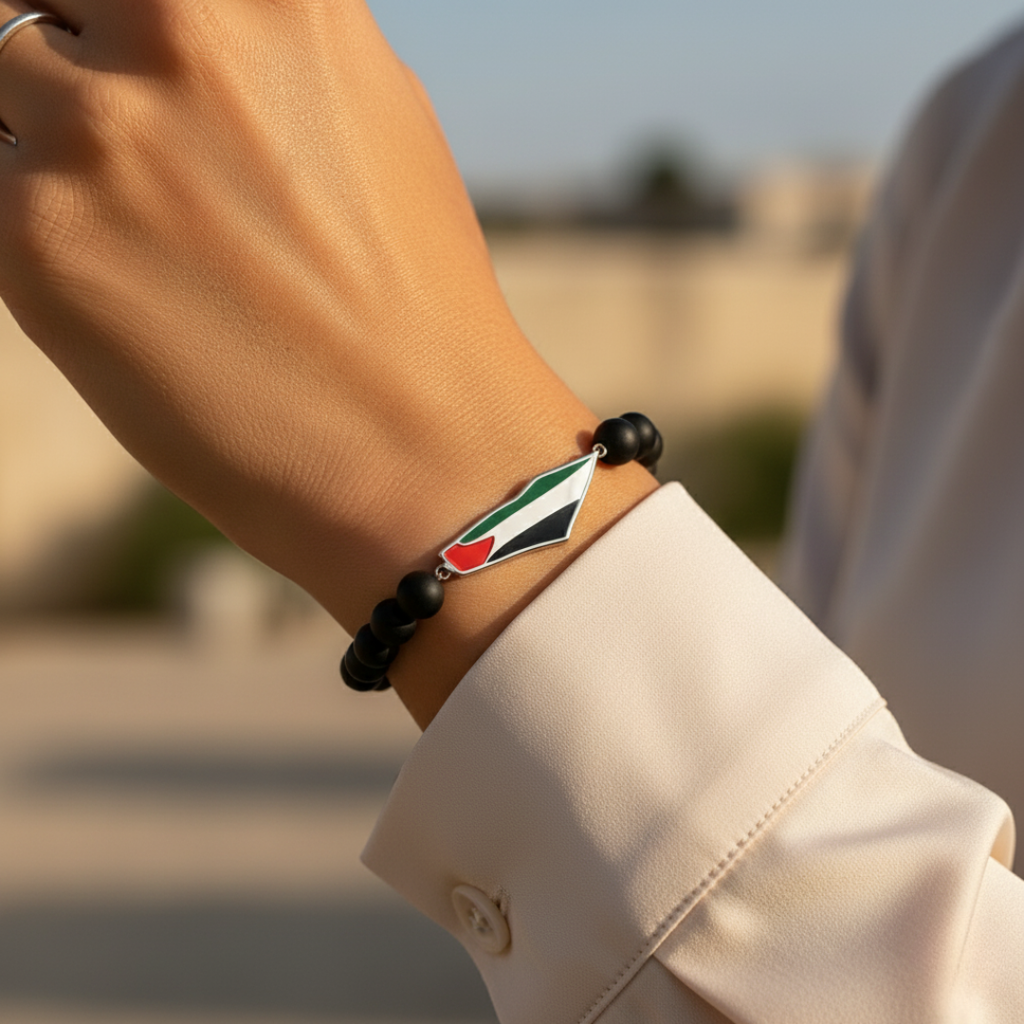 Qamar Palestine Bead Bracelet