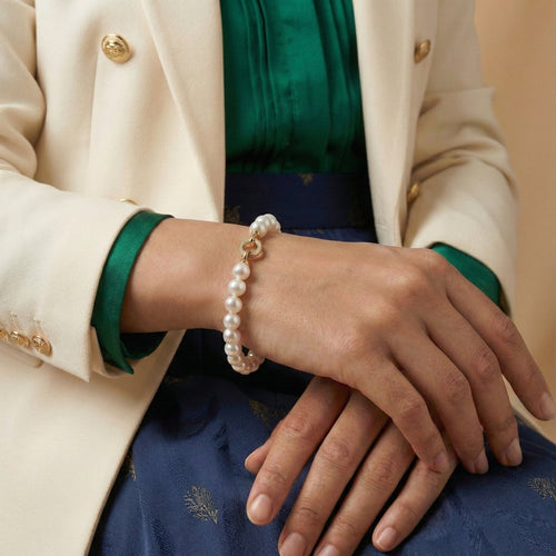 Cara Pearl Link Bracelet