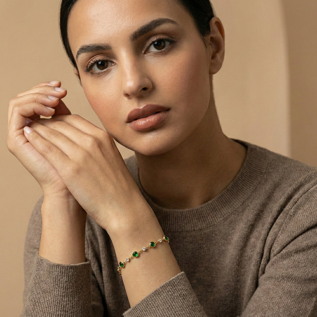 Arizona Green Stone Bracelet