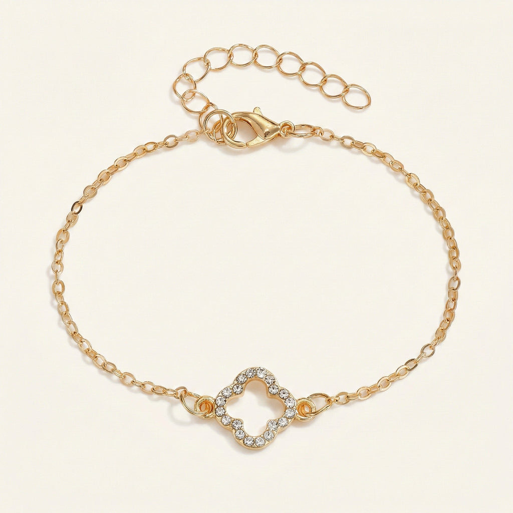 Luxe Crystal Clover Bracelet