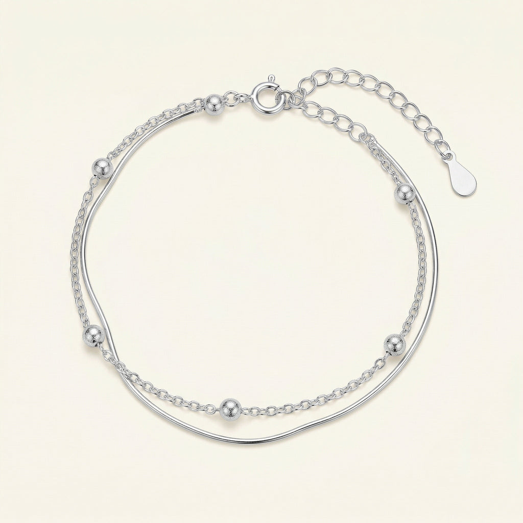 Pia Silver Layered Bracelet