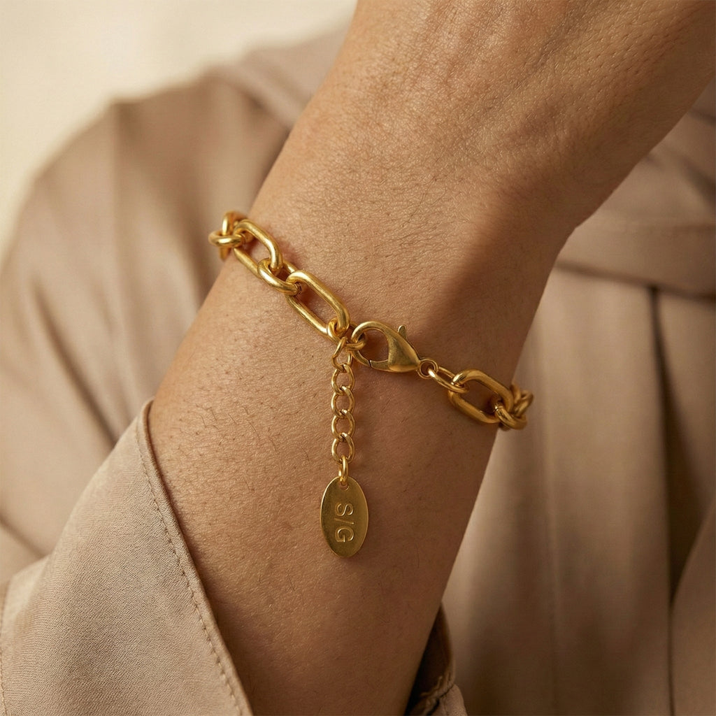 Iris Chunky Gold Bracelet
