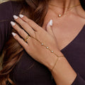 Freya Crystal Hand Chain Bracelet