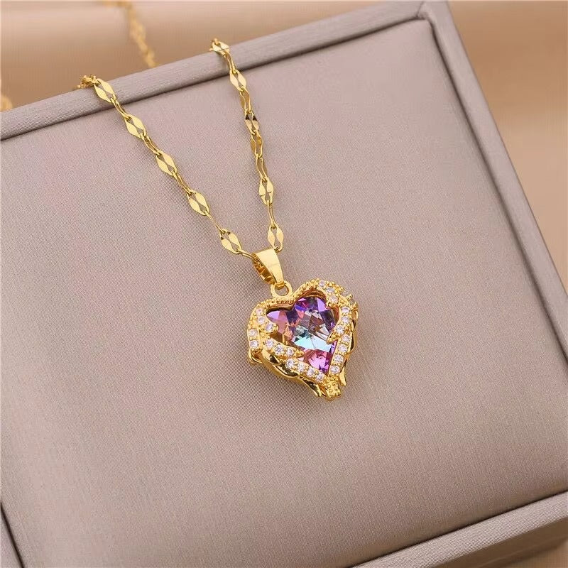 Qamar Zayna Wave Necklace